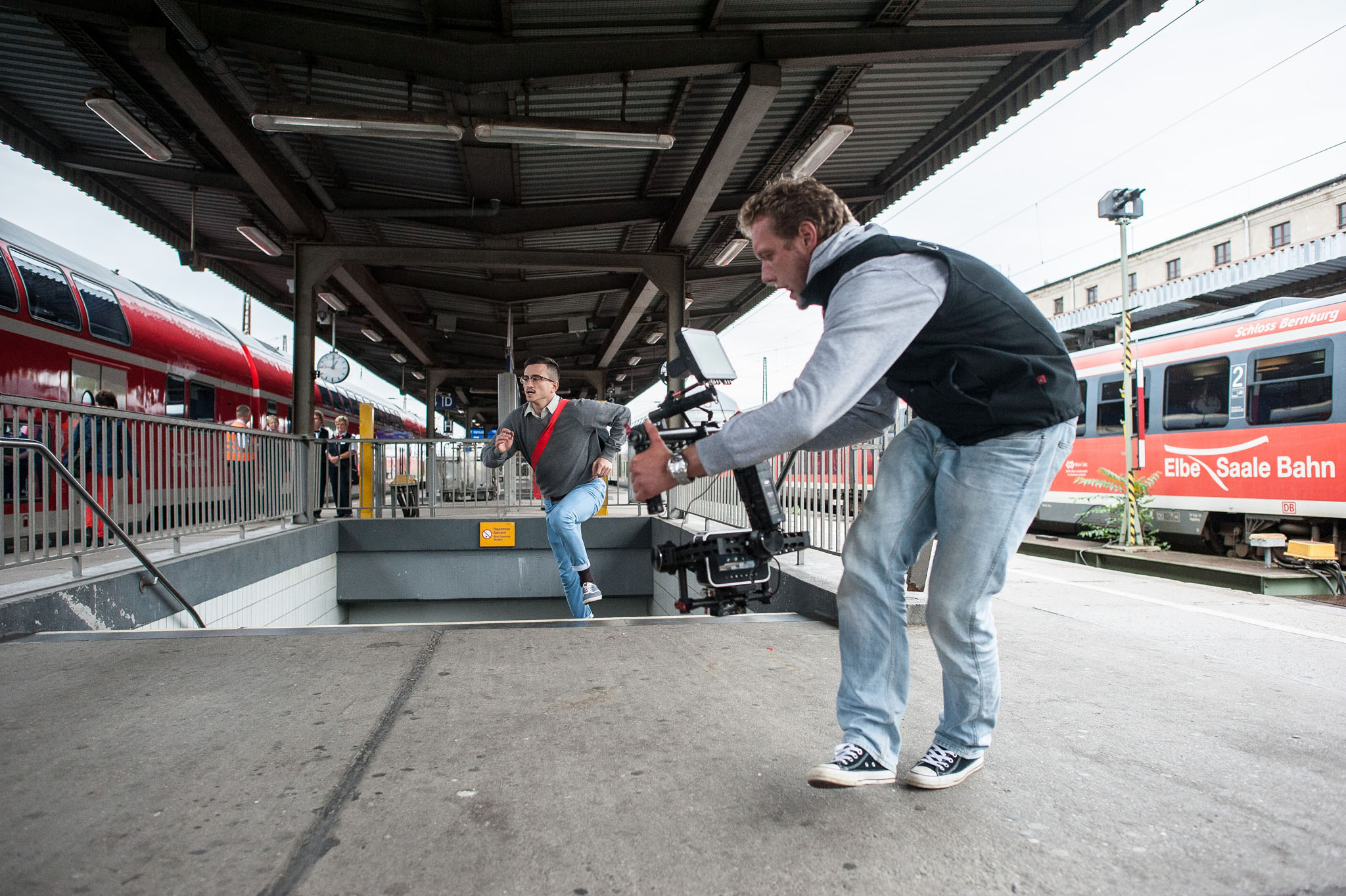Dreharbeiten zum neuen Imagefilm der Deutschen Bahn (Foto: Centre Films/Arvid Müller)