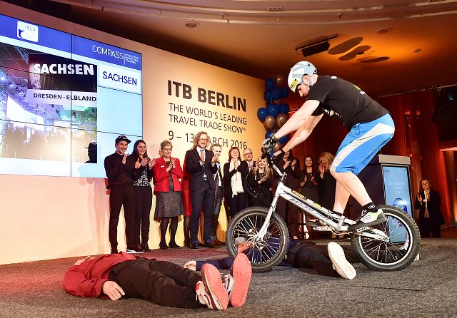 The Saxonz auf der ITB 2016 in Berlin (® Wolfgang Schmidt/TMGS)